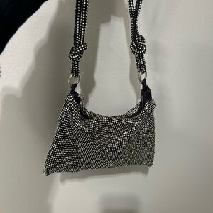 Elegant Black and Silver Women's Bag
